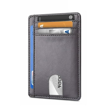 Slim Men's Wallet for Safe, Stylish Storage RFID Secure Leather Card Holder