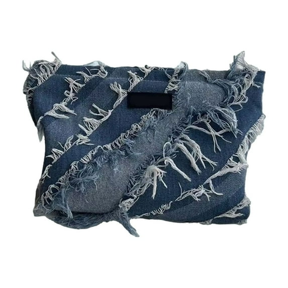 Slim Messenger Bag 10.23x7.87x1.96in Polyester Flat Crossbody Coffee Blue Thin Profile Purse Casual Tote Work Shoulder Satchel Lightweight Everyday Compact Essential Horizontal Handbag Minimalist