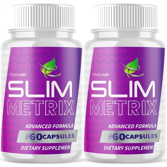 Slim Metrix Advanced Formula Pills Supporting Your Active Lifesyle Naturally SlimMetrix Vitamins Taken Daily 2 Month Supply 120 Capsules