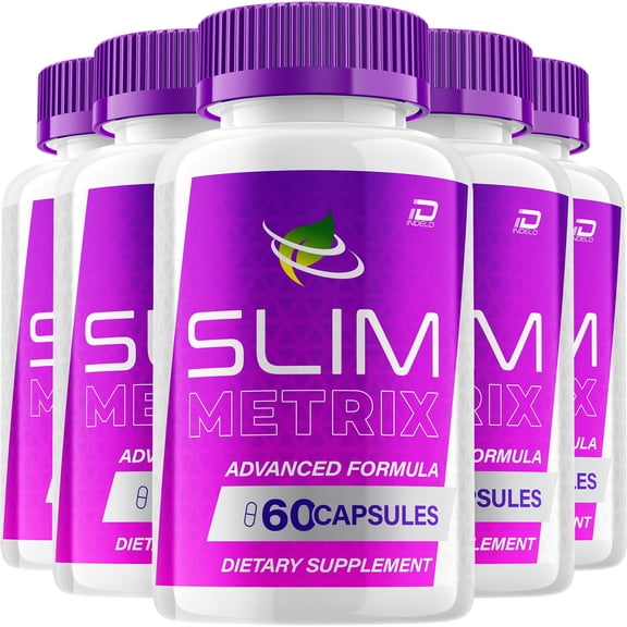 Slim Metrix Capsules  SlimMetrix Natural Ingredients Dietary Supplement, 5 Pack, 300 Capsules