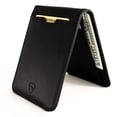 thumbnail image 1 of Vaultskin Manhattan Slim RFID-Blocking Leather Bifold Wallet, Black, 1 of 7