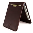 thumbnail image 1 of Vaultskin Manhattan Slim RFID-Blocking Leather Bifold Wallet, Brown, 1 of 7