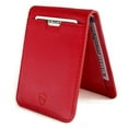 thumbnail image 1 of Vaultskin Manhattan Slim RFID-Blocking Leather Bifold Wallet, Carmine Red, 1 of 8