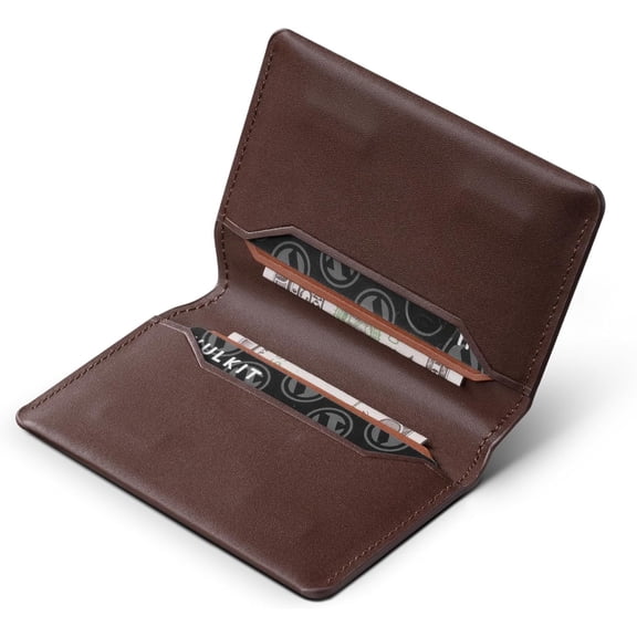 Slim Minimalist Card Holder RFID Blocking Leather Credit Card Holder Front Pocket Wallet  Closure