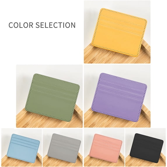 Slim Minimalist Credit Card Holder - RFID Blocking Front Pocket Wallet - Small Compact PU Leather ID Case for Men, Women - Green