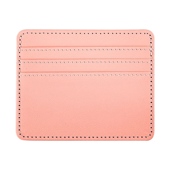 Slim Minimalist Credit Card Holder-Rfid Blocking Front Pocket Id Compact Leather Wallet 6 Card Slots Small Size for Men Women Travel Business, Card Pack *1