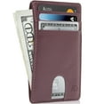 thumbnail image 1 of Slim Minimalist Front Pocket Wallets For Men & Women - Genuine Leather Credit Card Holder W/ Thumbhole RFID Wallet With Gift Box, 1 of 7