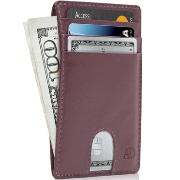 Ultra-Slim Minimalist Front Pocket Wallet Card Holder 4509