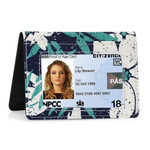 Slim Minimalist Wallet - Front Pocket Wallets with ID Window Wallet for Men Women Lady Girl Teens