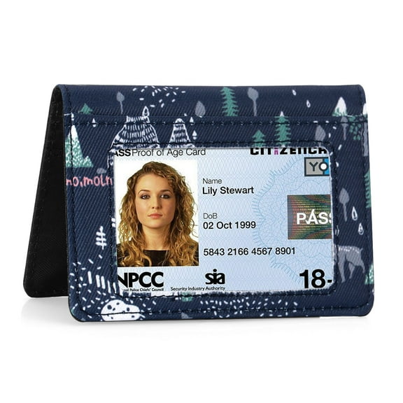 Slim Minimalist Wallet - Front Pocket Wallets with ID Window Wallet for Men Women Lady Girl Teens