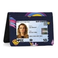 thumbnail image 1 of Slim Minimalist Wallet - Front Pocket Wallets with ID Window Wallet for Men Women Lady Girl Teens, 1 of 6