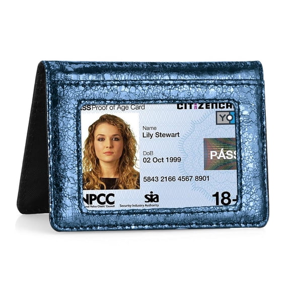 Slim Minimalist Wallet - Front Pocket Wallets with ID Window Wallet for Men Women Lady Girl Teens