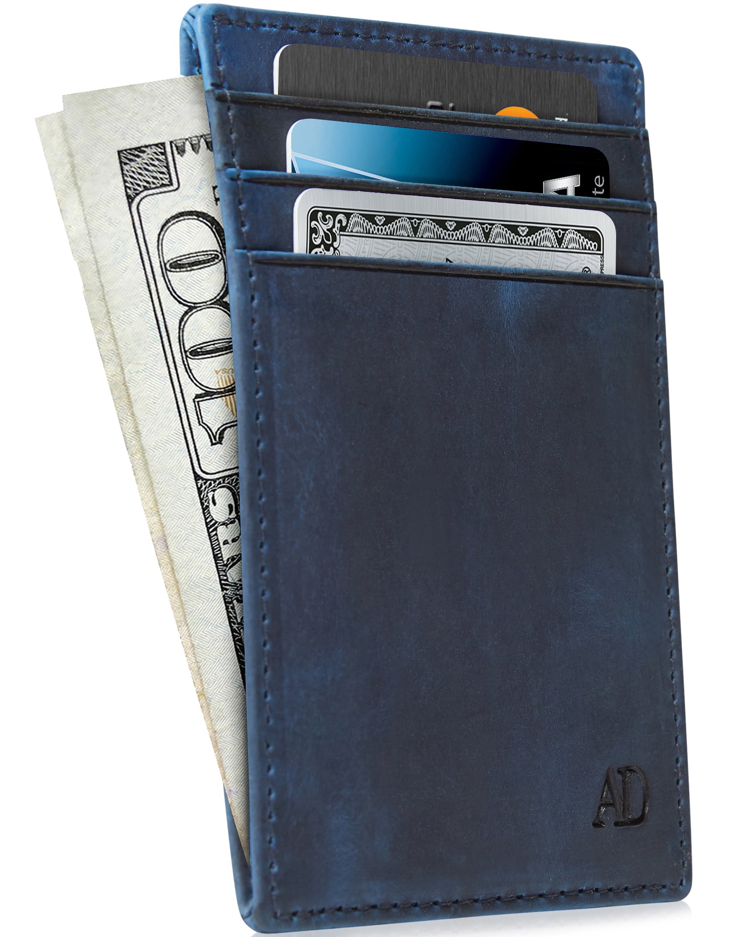 Slim Minimalist Wallets For Men & Women - Genuine Leather Credit Card ...