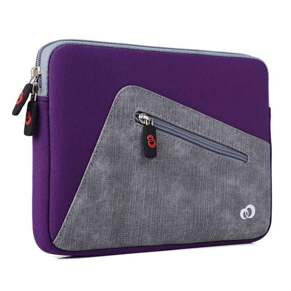 Slim Neoprene Protective Laptop & Tablet Sleeve, Water Resistant Cover Case for Apple iPad Air, Samsung Galaxy, Kindle Fire (9" inch, Purple)