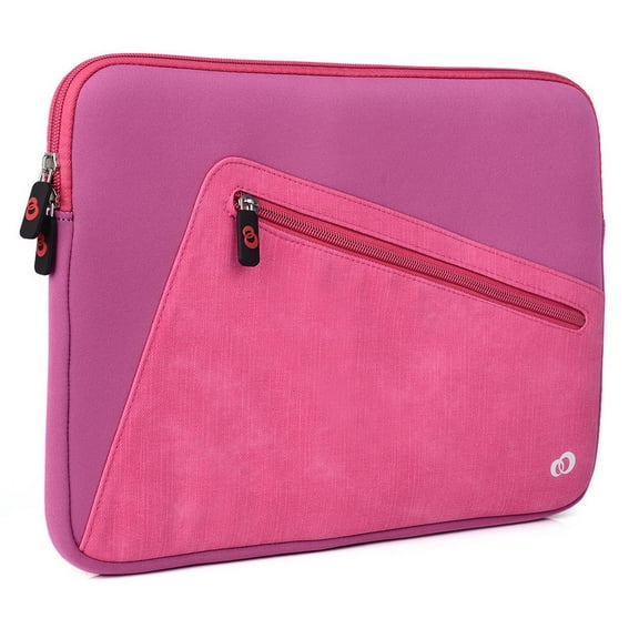 Slim Neoprene Protective Laptop & Tablet Sleeve, Water Resistant Cover Case for MacBook, Microsoft Surface, Chromebook (13" inch, Pink)