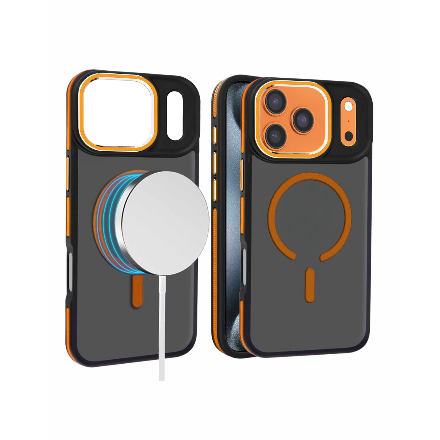 Slim Non-Slip Translucent Matte Wireless Charging Case for iPhone 17 Pro Max