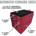 thumbnail image 1 of Slim Ornament Storage Box with Adjustable Acid-Free Dividers, Holds 120 Ornaments (SB-40061-VT), 1 of 7