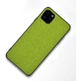 thumbnail image 1 of Slim PU Canvas + TPU Personalized Phone Case for iPhone 13 Pro Max 12 11 X XR XS 7 8 Plus, Lens Protection Shockproof Back Cover(Green,11 Pro Max), 1 of 8