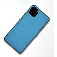 thumbnail image 1 of Slim PU Canvas + TPU Personalized Phone Case for iPhone 13 Pro Max 12 11 X XR XS 7 8 Plus, Lens Protection Shockproof Back Cover(Light Blue,13 Pro Max), 1 of 8