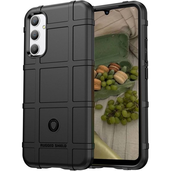 Slim Phone Case for Samsung Galaxy A34 5G,Rugged Shield Protective Cover with Military Grade Shockproof Protection Case Compatible with Samsung Galaxy A34 5G 6.6" HD-Black