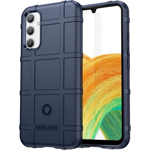 Slim Phone Case for Samsung Galaxy A34 5G,Rugged Shield Protective Cover with Military Grade Shockproof Protection Case Compatible with Samsung Galaxy A34 5G 6.6" HD-Blue