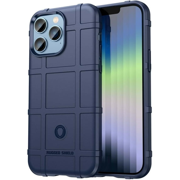 Slim Phone Case for iPhone 14 Pro Max,Rugged Shield Phone Case with Military Grade Shockproof Protection,Drop-Tested and Camera Lens Protection Cover for iPhone 14 Pro Max (6.7), HD Blue
