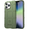 thumbnail image 1 of Slim Phone Case for iPhone 14 Pro (Not fit iPhone 14),Rugged Shield Case with Military Grade Shockproof Protection,Drop-Tested and Camera Lens Protection Cover for iPhone 14 Pro, HD Green, 1 of 8