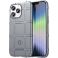 thumbnail image 1 of Slim Phone Case for iPhone 14 Pro (Not fit iPhone 14),Rugged Shield Case with Military Grade Shockproof Protection,Drop-Tested and Camera Lens Protection Cover for iPhone 14 Pro, HD Gray, 1 of 16