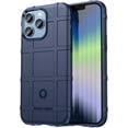 thumbnail image 1 of Slim Phone Case for iPhone 14 Pro (Not fit iPhone 14),Rugged Shield Case with Military Grade Shockproof Protection,Drop-Tested and Camera Lens Protection Cover for iPhone 14 Pro, HD Blue, 1 of 16