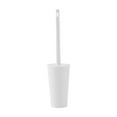 thumbnail image 1 of Slim Plastic Toilet Bowl Brush and Holder Set, Storage Organizer Cleaner Scrubber for Toilet - Heavy Duty Cleaning Plunger for Bathroom (White), 1 of 6
