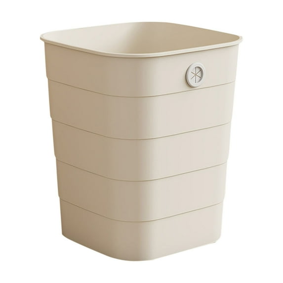 Slim Plastic Trash Can Lidless Design For Bathroom And Office, Space Saving Garbage Bin With Easy Clean Surface, Durable Bin For Narrow Openings And Convenient Use In Any Room