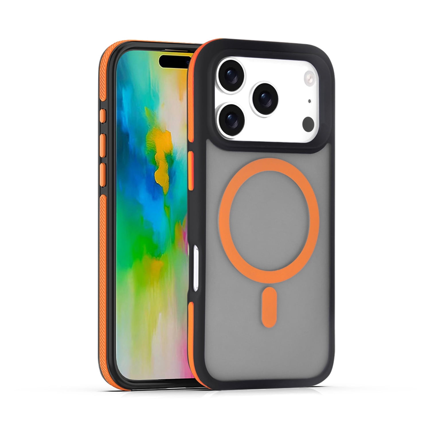 Slim Polarized Bumper Case with Built-In MagSafe for iPhone 17 Pro - Orange