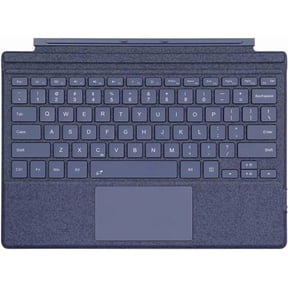 Slim Portable Wireless Type Cover Keyboard with Multi-Touch Trackpad & 7-Color Backlit Keys Compatible with Microsoft Surface Pro 7+/7/6/5/4/3, Blue