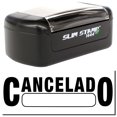 thumbnail image 1 of Slim Pre-Inked Cancelado with Box Stamp, Slim 1444, Ultra Slim Design, Impression Size 1/2" by 1-3/4", Up to 25,000 Impressions - Black Ink, 1 of 10