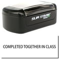 thumbnail image 1 of Slim Pre-Inked Completed Together In Class Stamp, Slim 1444, Ultra Slim Design, Impression Size 1/2" by 1-3/4", Up to 25,000 Impressions - Black Ink, 1 of 10