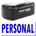 thumbnail image 1 of Slim Pre-Inked Personal Stamp, Slim 1444, Ultra Slim Design, Impression Size 1/2" by 1-3/4", Up to 25,000 Impressions - Blue Ink, 1 of 10
