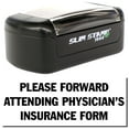 thumbnail image 1 of Slim Pre-Inked Please Forward Insurance Form Stamp, Slim 1444, Ultra Slim Design, Impression Size 1/2" by 1-3/4", Up to 25,000 Impressions - Black Ink, 1 of 10