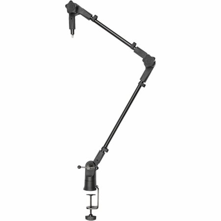 Slim Profile Desktop Mic Stand Boom Arm for Broadcasts, Podcasts, Content Creation, Live Streaming, & Similar Applications