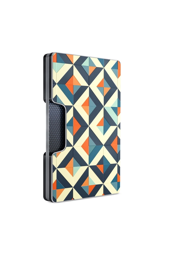 Slim RFID Blocking Card Holder & Money Clip - Aluminum for Men & Women - Front Pocket Metal Minimalist Holds 15 Cards - Credit Card Holder - Durable, Lightweight, Unique Engraved Design Y101