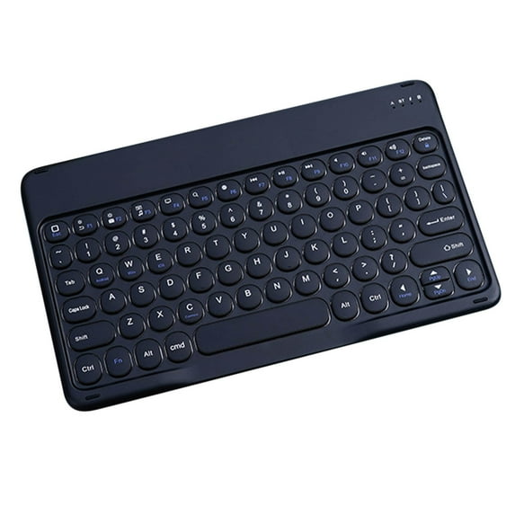 Slim Retro Bluetooth Keyboard ,Compact Rechargeable Wireless Keyboard for iPad,iPad Mini,iPad Air iPad Pro,iPhone,Windows android Tablet Smartphone(Black)