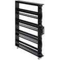 thumbnail image 1 of Slim Rolling Can and Spice Racks - Black, 1 of 4
