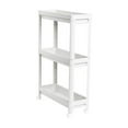thumbnail image 1 of Slim Rolling Storage Cart - Three-Tier Practical Rack with Wheels for Kitchen, Bathroom, and Laundry - Space-Saving Organizer for Small Areas - Includes One Storage Shelf, 1 of 5