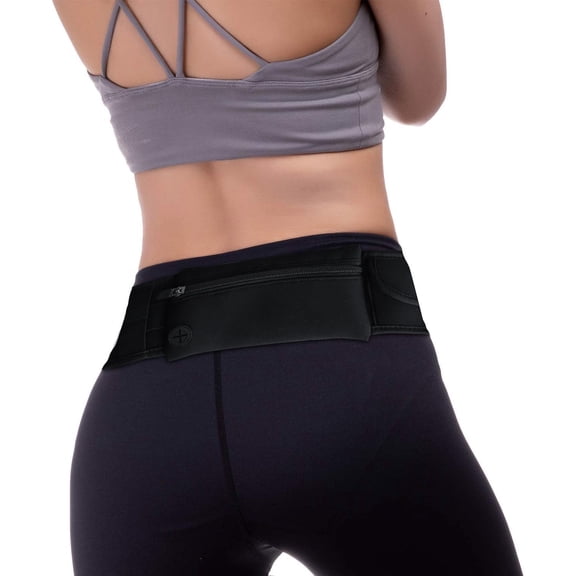 Slim Running Belt, Lightweight Fanny Pack Phone Holder with Headphone Port Adjustable Waist Pack Bag for Hiking Cycling