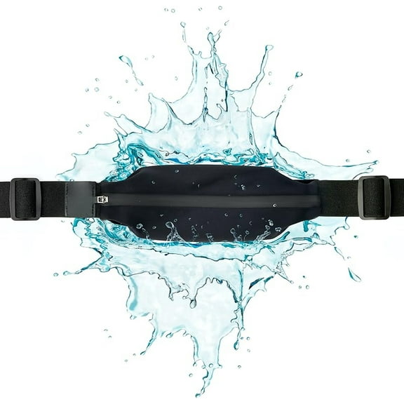 Slim Running Belt for Women & Men [Fits ALL Phones], Runners Fanny Pack for Men, Money Belt, Running Gear Gift, Waist Bag Workout Gear, iPhone Runner's Phone Holder Waist Pack