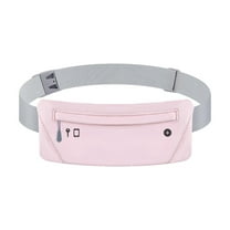 Slim Running Belt for Women & Men - Elastic Runners Fanny Pack with Phone Holder, Adjustable Waist Pouch for Running, Hiking, and Fitness
