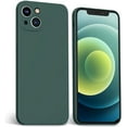 thumbnail image 1 of Slim Silicone Case Compatible with iPhone 13 Mini, with Microfiber Liner, Shockproof Full Body Covered Ultra Thin Drop Protective Phone Case for iPhone 13 Mini 5.4", Pine Green, 1 of 9