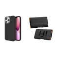 thumbnail image 1 of Slim Silicone Case and Belt Holster Pouch for iPhone 14 Pro Max - Black, 1 of 9