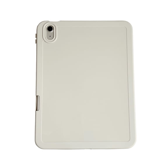 Slim Silicone Case for iPad (A16) 11th Generation 2025 / iPad 10th Gen 10.9" 2022, Built-in Stylus Holder, Shockproof Drop Protective Skin-Friendly Kids Friendly Lightweight Case Cover, White