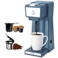 thumbnail image 1 of Slim Single Serve Coffee Maker 2 in 1 for K Cup Pod & Ground Coffee, Mini K Cup Coffee Machine 14 Oz, One Cup Coffee Brewer with One-Bouton Fast Brewing, 1 of 8