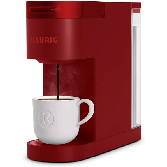 Slim Single Serve Pod Coffee Maker, with 3 Brew Sizes, Multistream Technology, 46oz Removable Reservoir, Scarlet Red